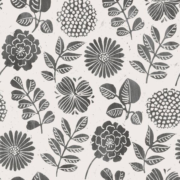 Inge Floral Vinyl Wallpaper Black Fine Decor 1.jpg